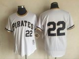 Pittsburgh Pirates #22 Andrew McCutchen White throwback MLB Jerseys