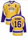 Los Angeles Kings #16 Marcel Dionne 2012 Stanley Cup Yellow Throwback CCM Jersey