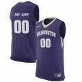 Custom Washington Huskies purple college football jersey