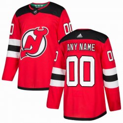 Custom Adidas New Jersey Devils red hockey jersey