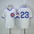 Chicago Cubs #23 Ryne Sandberg White throwback MLB baseball Jersey