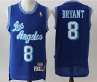 Los Angeless Lakers 8 Kobe Bryant blue throwback basketball Jersey