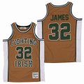 Fighting Irish #32 James yellow High School jerseys-SG