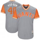 San Francisco Giants #40 Mad-Bum gray classic baseball Jerseys