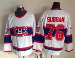 Reebok Montreal Canadiens #76 PK Subban White ice hockey jersey