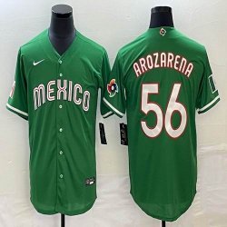 2023 World Cup Mexico #56 Randy Arozarena green majestic baseball jerseys 12