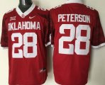 Custom Youth Oklahoma Sooners #28 Adrian Peterson red College Football Jersey