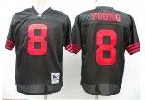 San Francisco 49ers #8 Young black jersey