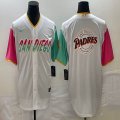 Nike San Diego Padres blank white majestic baseball jerseys big logo 02