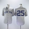 New York Yankees #25 Torres gray majestic baseball jersey