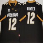 Colorado Buffaloes #12 Travis Hunter Black Stitched Football Jersey 01