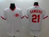 2016 Cincinnati Reds #21 Reggie Sanders white elite Baseball jerseys