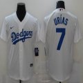 Nike Los Angeles Dodgers #7 Julio Urias white majestic baseball jersey-BD