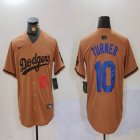 Nike Los Angeles Dodgers #10 Justin Turner majestic baseball jerseys Joint Name 02