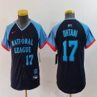 Youth National League Shohei Ohtani Nike Navy 2024 MLB All-Star Game Limited Player Jersey 03