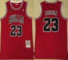 Nike Chicago Bulls #23 Michael Jordan red throwback NBA basketball jerseys -XD