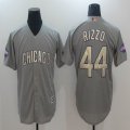 Chicago Cubs Anthony Rizzo #44 gray majestic baseball Jersey-BD