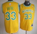 Adidas Memphis Grizzlies GASOL 33# yellow NBA Jerseys