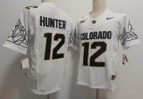 Retro Brand Colorado 12 Travis Hunter white college football jerseys-XST