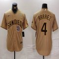 San Diego Padres #4 Luis Arraez nike majestic baseball Jersey-BD 01