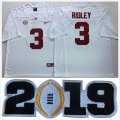 2019 Alabama Crimson Tide #3 Calvin Ridley white College Football Color Rush Limited Jersey