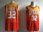 Nike Utah Jazz Karl Malone #32 Orange NBA basketball Jersey