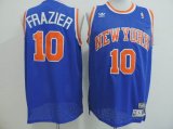 Adidas New York Knicks Walt Frazier 10 blue nba jersey