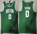 Nike Boston Celtics #0 Jayson Tatum green nba basketball jerseys 75th -LC