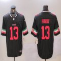 San Francisco 49ers #13 Brock Purdy black Nike Vapor F.U.S.E. Limited Jersey-BD