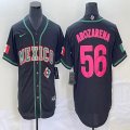 2023 World Cup Mexico #56 Randy Arozarena black majestic baseball jerseys 01