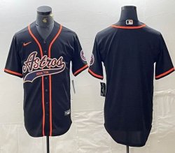 Nike Atlanta Braves blank black MLB Baseball jerseys Joint name-BD