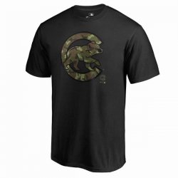 Men\'s Chicago Cubs Fanatics Branded Black Big & Tall Memorial Day Prestige Camo T-Shirt