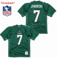 Custom Eagles #7 Ron Jaworski Throwback green NFL Jersey