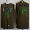 Nike Utah Jazz #45 Donovan Mitchell green nba Jersey-xd