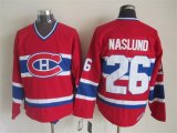 Montreal Canadiens #26 Mast Naslund Red CCM Ice NHL Jerseys