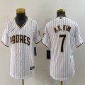 Youth Nike San Diego Padres #7 Ha Seong Kim white MLB Baseball jerseys