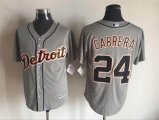 Detroit Tigers #24 Miguel Cabrera gray majestic mlb baseball jerseys