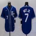 Nike Kansas City Royals #7 Bobby Witt Jr. white majestic baseball jerseys -BD 04