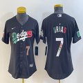 Youth 2023 World Cup Mexico #7 Julio Urias black majestic baseball jerseys 17