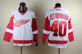 Detroit Red Wings #40 Henrik Zetterberg White NHL Jerseys