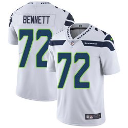 Seattle Seahawks #72 Michael Bennett white Color Rush Limited Jersey