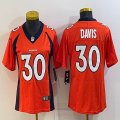 Women Nike Denver Broncos #30 Terrell Davis orange Color Rush Limited Jerseys