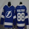 Adidas Tampa Bay Lightning #88 Andrei Vasilevskiy blue hockey jerseys