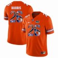 Custom Florida Gators #26 Marcell Harris orange fashion college football jersey