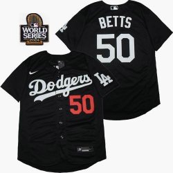 Nike Los Angeles Dodgers Mookie Betts black Flexbase Authentic Collection Jersey