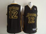 Los Angeles Lakers 12# Dwight Howard Alternate NBA black Jersey