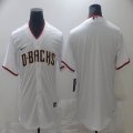 Nike Arizona Diamondback blank white majestic baseball Jersey-BD