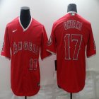 Nike Los Angeles Angels #17 Shohei Ohtani red majestic baseball jersey-BD 01