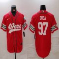 Nike San Francisco 49ers #97 Nick Bosa red baseball jerseys Joint name-BD