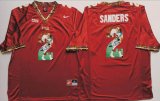 Florida State Seminoles (FSU) #2 Deion Sanders red fashion college football jersey